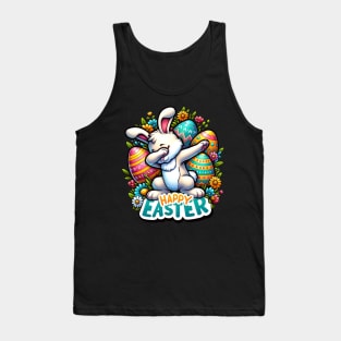 Happy Easter – Cute Easter Bunny with Dab Style Pose Tank Top